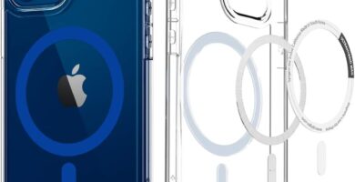 Funda magnetica Iphone 12 PRO azul_