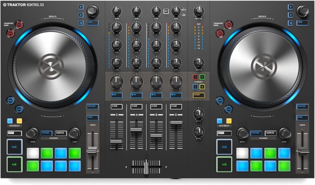 Native Instruments Traktor Kontrol S3 cenital Controladordj.com