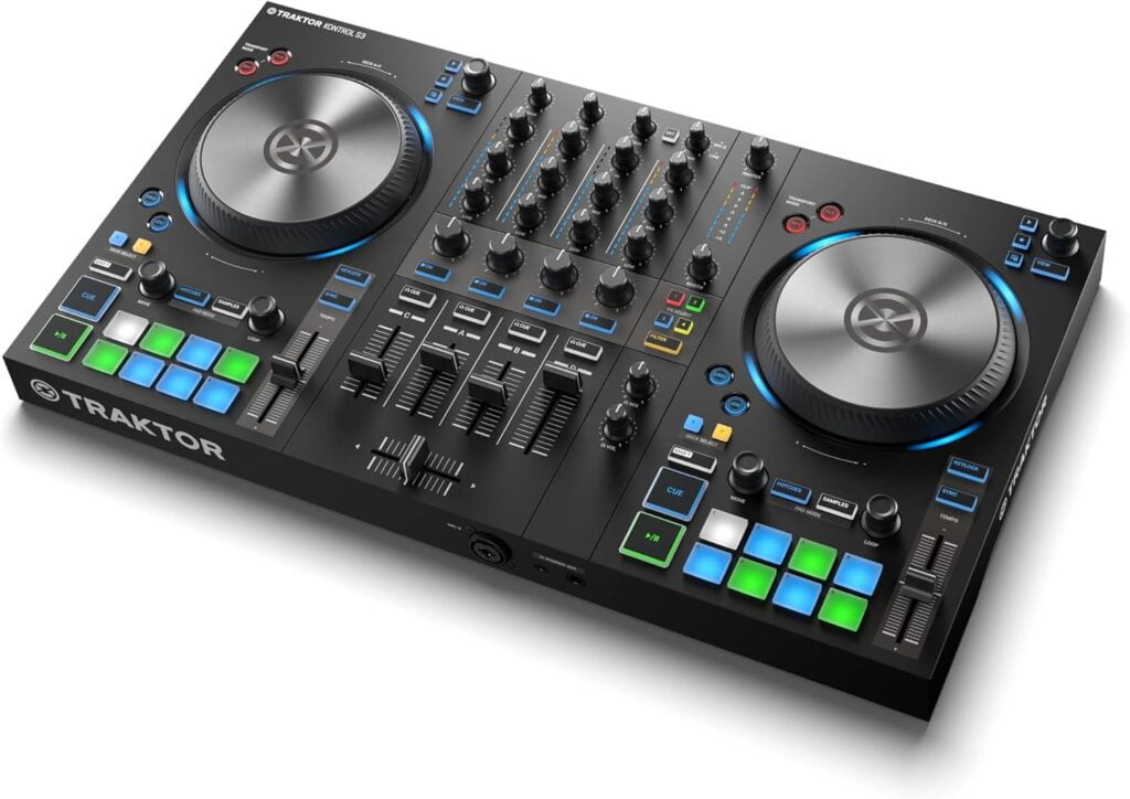 Native Instruments Traktor Kontrol S3 vista lateral Controladordj.com