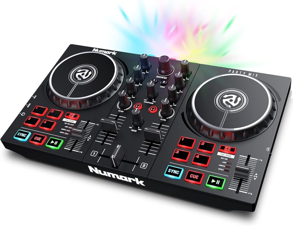 Party Mix Numark lateral ControladorDJ.com