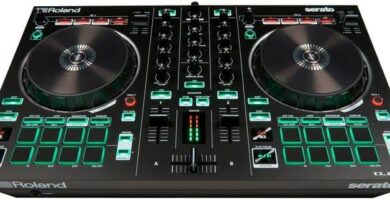 Roland DJ 202 Controlador de 4 decks principal controladordj.com