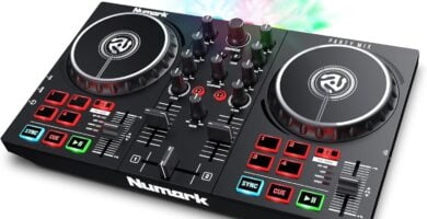 Numark Party Mix II - Controladora DJ, mesa de mezclas con luces integradas, mezclador DJ e interfaz audio, con Serato DJ Lite controladordj.,com